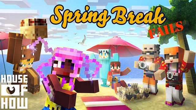 Thumbnail of the Minecraft Bedrock Marketplace product Spring Break Fails created by House of How.