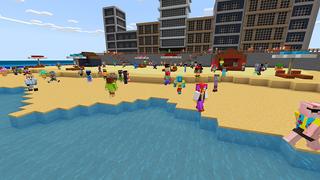 Screenshot of the Minecraft Bedrock Marketplace product Spy Hunt 2: Beach Search created by House of How.