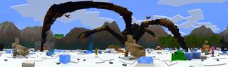 Panorama of the Minecraft Bedrock Marketplace product Too Many Buttons created by House of How.