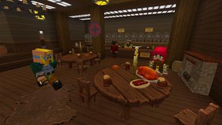 Screenshot of the Minecraft Bedrock Marketplace product Viking Furniture HD created by House of How.