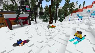 Screenshot of the Minecraft Bedrock Marketplace product Winter Vacation Furniture created by House of How.