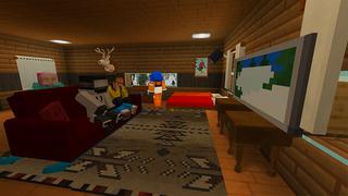 Screenshot of the Minecraft Bedrock Marketplace product Winter Vacation Furniture created by House of How.