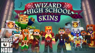 Thumbnail of the Minecraft Bedrock Marketplace product Wizard High School - Skins created by House of How.