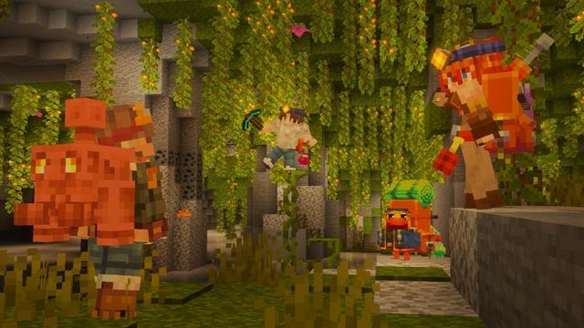 Screenshot of the Minecraft Bedrock Marketplace product Backpacks & Stuff Add-On created by Humblebright Studio.