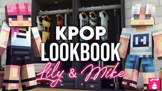 Thumbnail of the Minecraft Bedrock Marketplace product KPOP Lookbook: Lily & Mike created by Humblebright Studio.