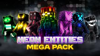 Thumbnail of the Minecraft Bedrock Marketplace product Neon Entities Mega Pack created by Humblebright Studio.
