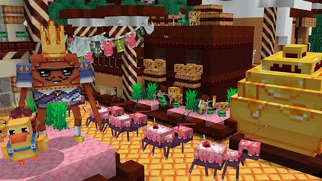 Screenshot of the Minecraft Bedrock Marketplace product Sweet Defense created by Humblebright Studio.