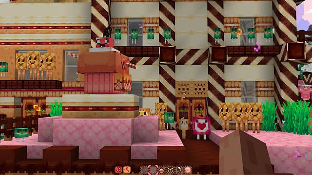 Screenshot of the Minecraft Bedrock Marketplace product Sweet Defense created by Humblebright Studio.