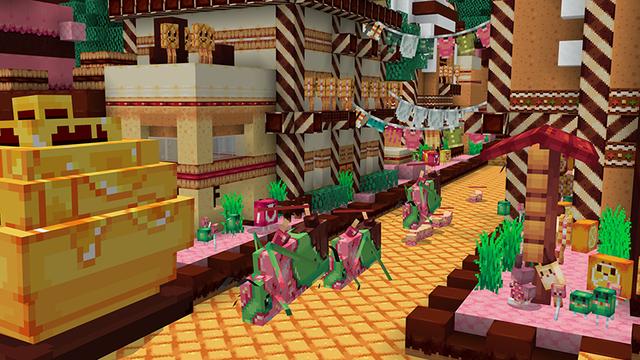 Screenshot of the Minecraft Bedrock Marketplace product Sweet Defense created by Humblebright Studio.