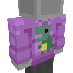 Thumbnail of the Minecraft Bedrock Marketplace product Purple Dino Jumper created by Hush Designs.