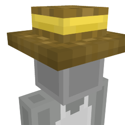 Thumbnail of the Minecraft Bedrock Marketplace product Yellow Straw Hat created by Hush Designs.