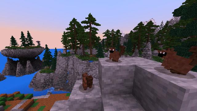 Screenshot of the Minecraft Bedrock Marketplace product Adventures in FoxFang Ridge created by Imagiverse.