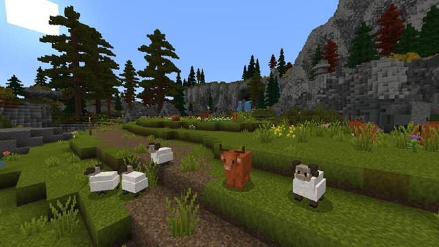 Screenshot of the Minecraft Bedrock Marketplace product Adventures in FoxFang Ridge created by Imagiverse.