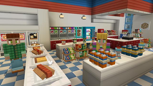 Screenshot of the Minecraft Bedrock Marketplace product Building In Berry Town created by Imagiverse.