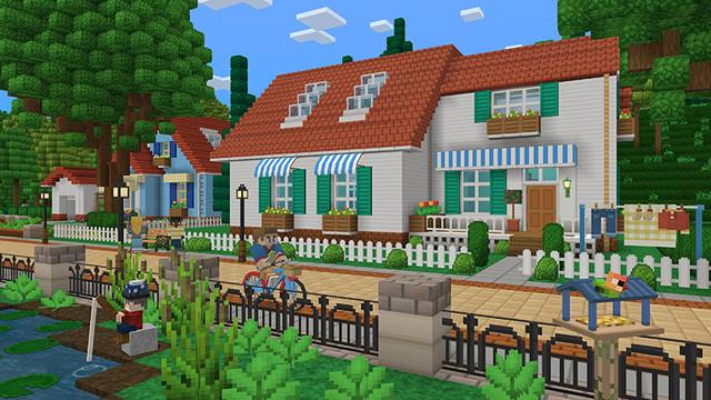 Screenshot of the Minecraft Bedrock Marketplace product Building In Berry Town created by Imagiverse.