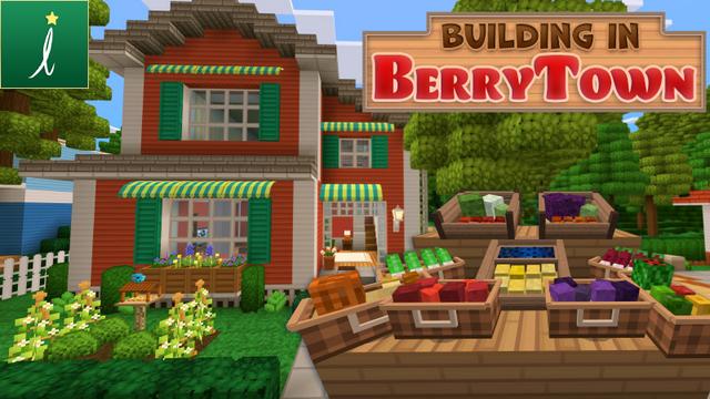 Thumbnail of the Minecraft Bedrock Marketplace product Building In Berry Town created by Imagiverse.
