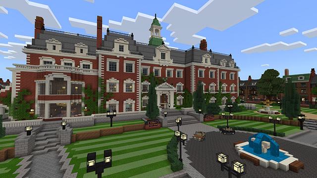 Screenshot of the Minecraft Bedrock Marketplace product Findabar's Magic School created by Imagiverse.