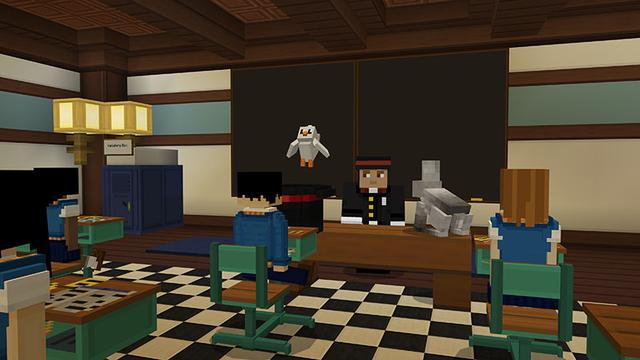Screenshot of the Minecraft Bedrock Marketplace product Findabar's Magic School created by Imagiverse.
