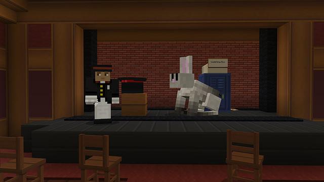 Screenshot of the Minecraft Bedrock Marketplace product Findabar's Magic School created by Imagiverse.