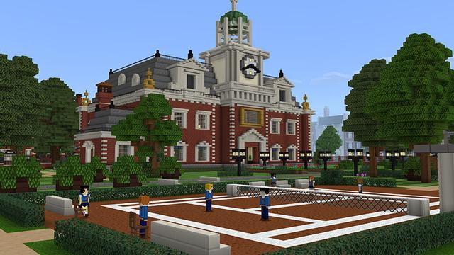 Screenshot of the Minecraft Bedrock Marketplace product Findabar's Magic School created by Imagiverse.