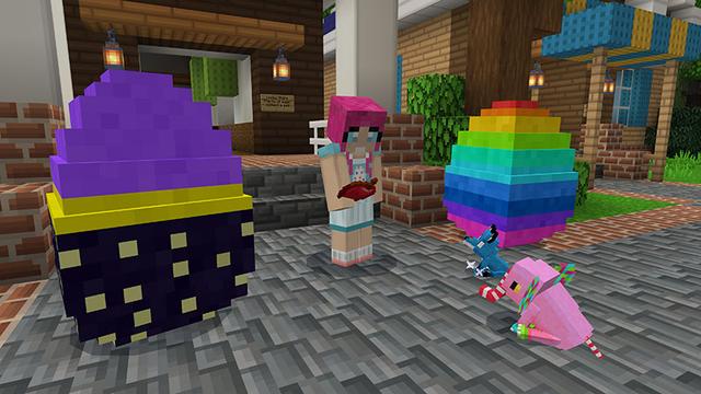 Screenshot of the Minecraft Bedrock Marketplace product Lucky World: Pets created by Imagiverse.