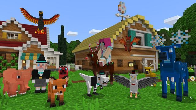 Screenshot of the Minecraft Bedrock Marketplace product Lucky World: Pets created by Imagiverse.