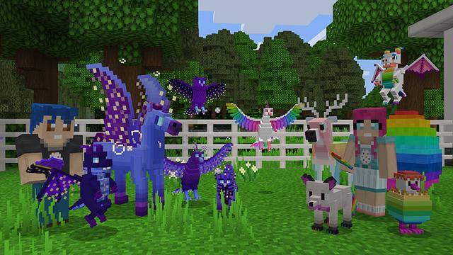 Screenshot of the Minecraft Bedrock Marketplace product Lucky World: Pets created by Imagiverse.