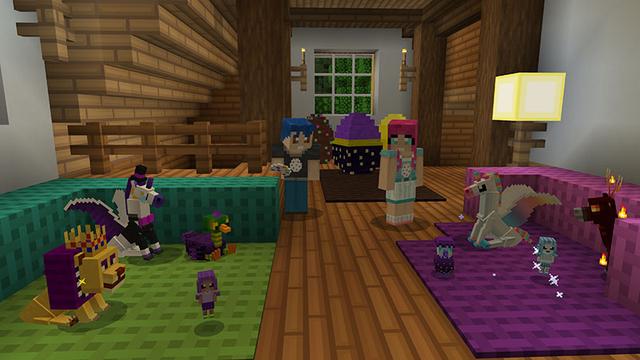 Screenshot of the Minecraft Bedrock Marketplace product Lucky World: Pets created by Imagiverse.