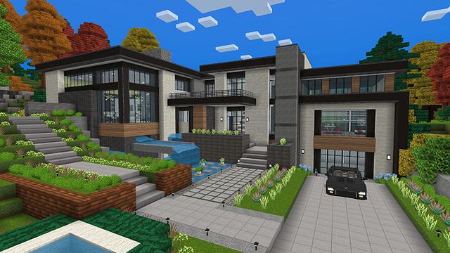 Screenshot of the Minecraft Bedrock Marketplace product Modern Textures World created by Imagiverse.