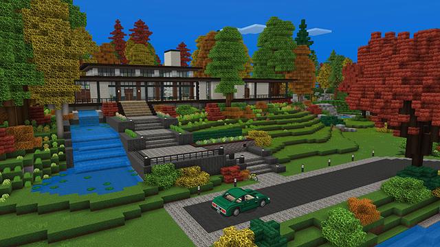 Screenshot of the Minecraft Bedrock Marketplace product Modern Textures World created by Imagiverse.