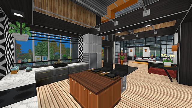 Screenshot of the Minecraft Bedrock Marketplace product Modern Textures World created by Imagiverse.