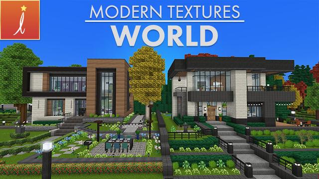 Thumbnail of the Minecraft Bedrock Marketplace product Modern Textures World created by Imagiverse.