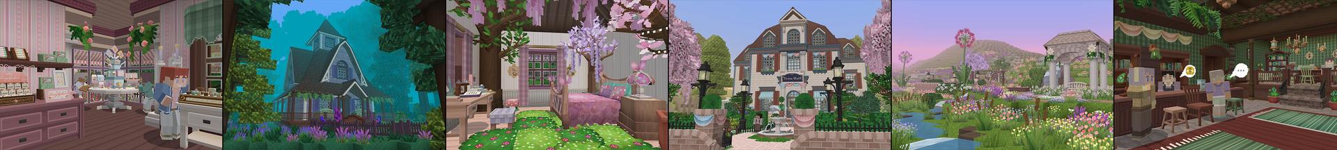 Panorama of the Minecraft Bedrock Marketplace product My Cozy Cottage Life created by Imagiverse.