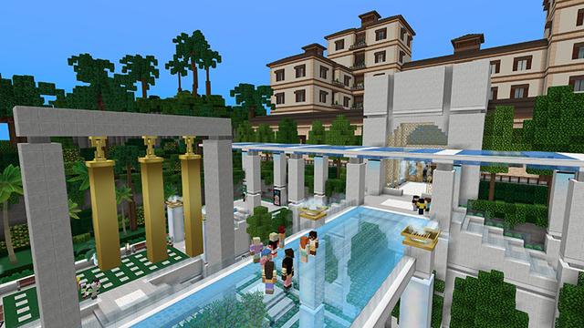 Screenshot of the Minecraft Bedrock Marketplace product Party Island 2 created by Imagiverse.