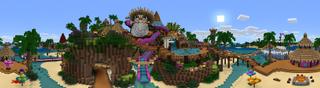 Panorama of the Minecraft Bedrock Marketplace product Penguin Paradise created by Imagiverse.