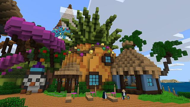 Screenshot of the Minecraft Bedrock Marketplace product Penguin Paradise created by Imagiverse.