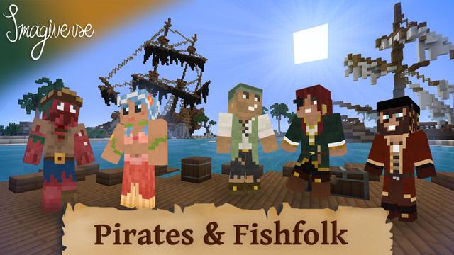 Thumbnail of the Minecraft Bedrock Marketplace product Pirates and Fishfolk created by Imagiverse.