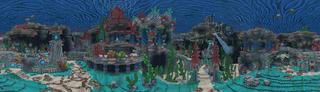 Panorama of the Minecraft Bedrock Marketplace product Sealantians Reef Rescue created by Imagiverse.