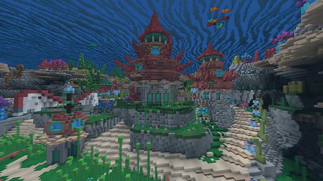 Screenshot of the Minecraft Bedrock Marketplace product Sealantians Reef Rescue created by Imagiverse.