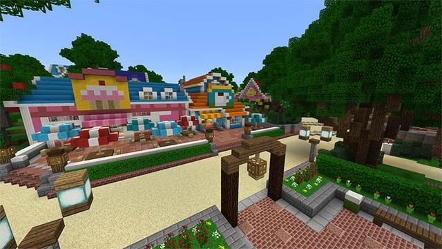 Screenshot of the Minecraft Bedrock Marketplace product Sunnyside Academy created by Imagiverse.