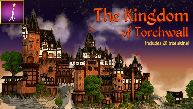 Thumbnail of the Minecraft Bedrock Marketplace product The Kingdom of Torchwall created by Imagiverse.