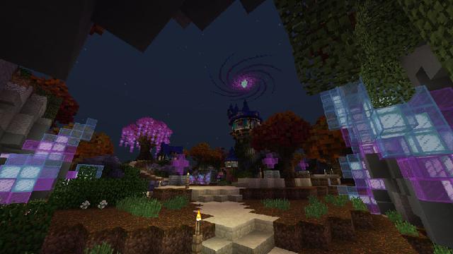 Screenshot of the Minecraft Bedrock Marketplace product Wizard's Retreat created by Imagiverse.