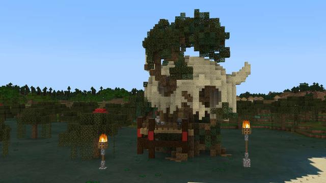 Screenshot of the Minecraft Bedrock Marketplace product Ancient Dungeons created by Impress.
