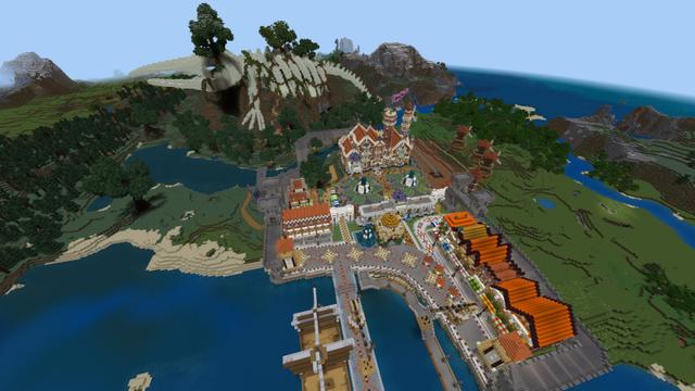 Screenshot of the Minecraft Bedrock Marketplace product Ancient Whale Fossil created by Impress.