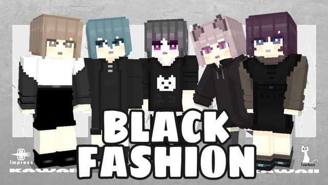 Thumbnail of the Minecraft Bedrock Marketplace product Black Fashion HD created by Impress.