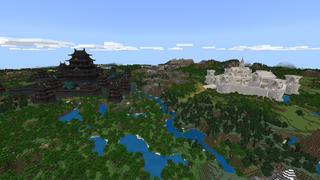 Screenshot of the Minecraft Bedrock Marketplace product CASTLE SIEGE PVP created by Impress.