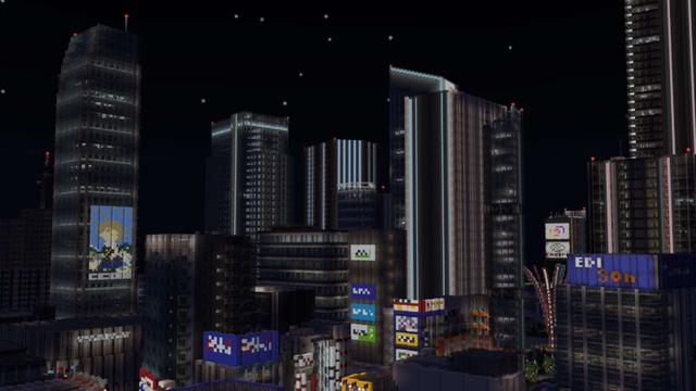 Screenshot of the Minecraft Bedrock Marketplace product Cyber Tokyo created by Impress.