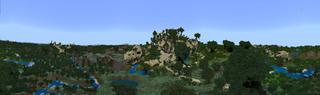 Panorama of the Minecraft Bedrock Marketplace product Dragon Fossil Land created by Impress.