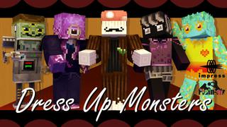 Thumbnail of the Minecraft Bedrock Marketplace product Dress Up Monsters created by Impress.