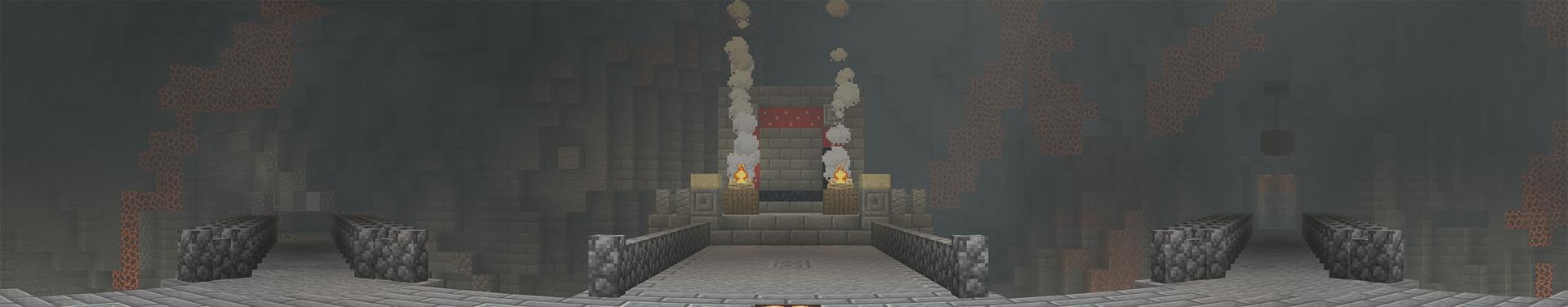 Panorama of the Minecraft Bedrock Marketplace product Dungeon created by Impress.